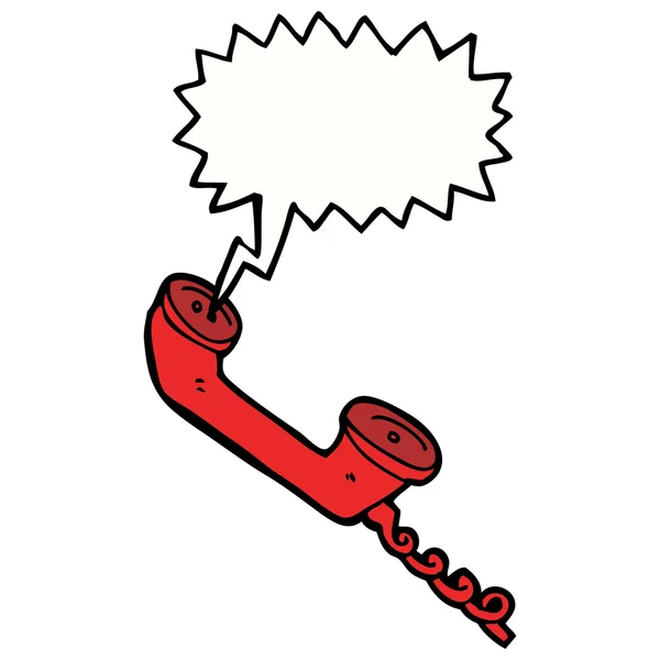 Vecchio ricevitore telefonico — Vettoriale Stock
