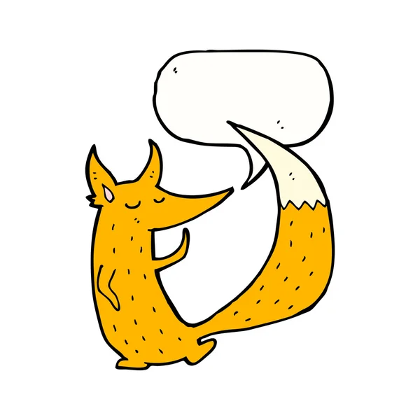 狐狸与思想泡泡 — 图库矢量图片