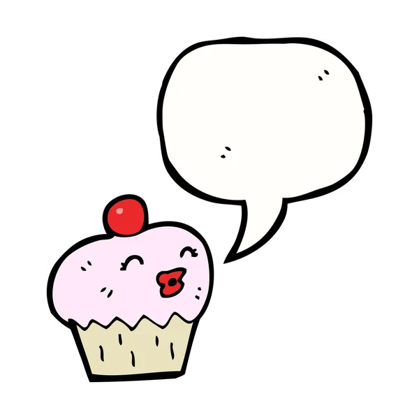 Feliz cupcake. — Archivo Imágenes Vectoriales