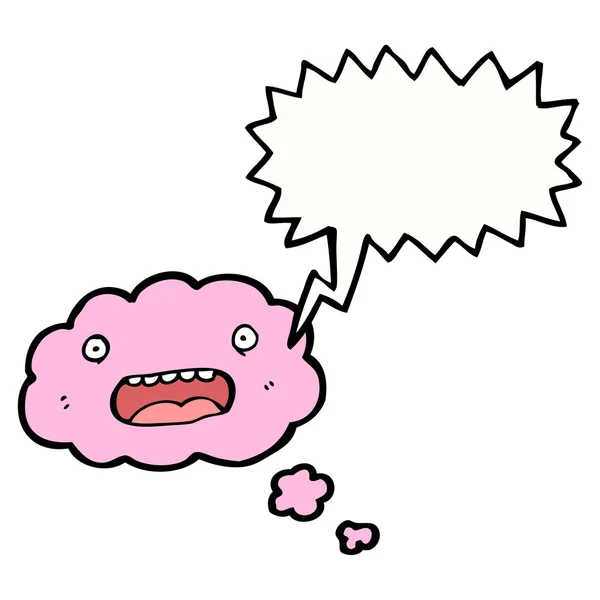 Funny talking cloud — Stock Vector