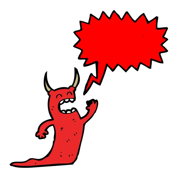 Shouting demon — Stock Vector