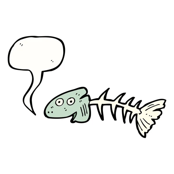 Mluvící rybí kosti — Stockový vektor