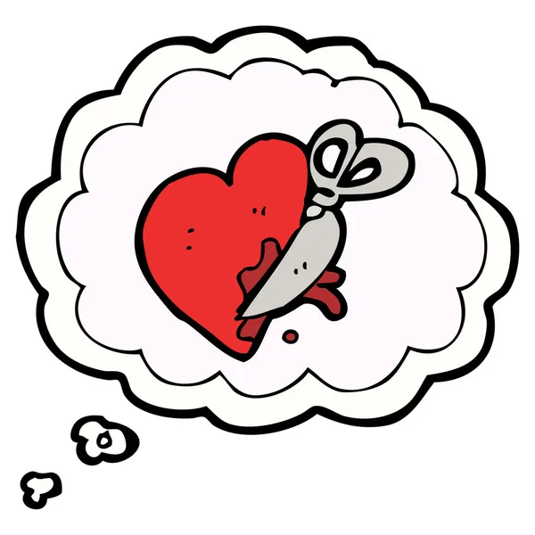 Simbolo del cuore spezzato — Vettoriale Stock