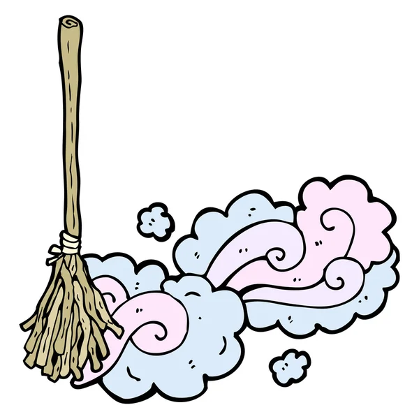 Magic broom — Stock Vector