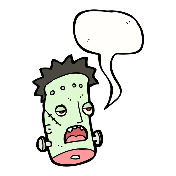 Frankenstein tête de monstre — Image vectorielle
