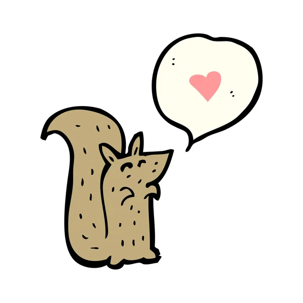 Cute little squirrel — Stock Vector
