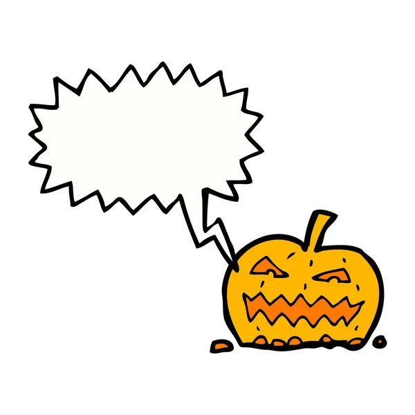 Shrieking pumpkin — Stock Vector