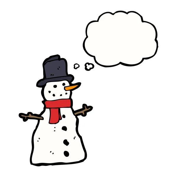 Hombre de nieve — Vector de stock