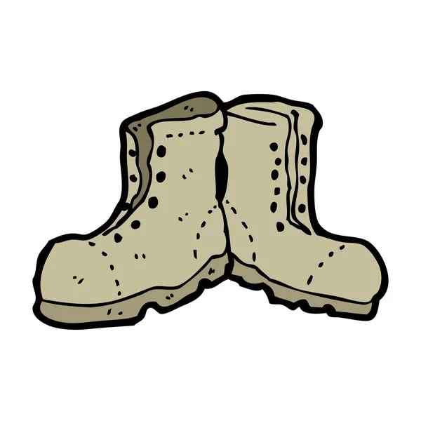 Botas viejas — Vector de stock