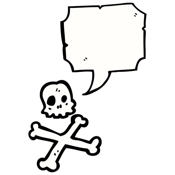 Praten skull and crossbones — Stockvector