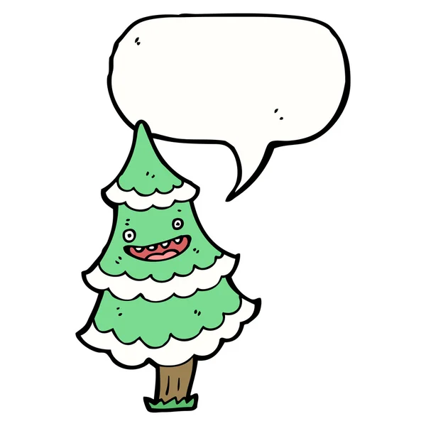 Felice albero di Natale — Vettoriale Stock