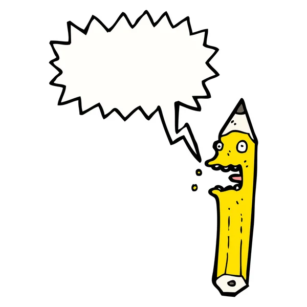 Crayon jaune — Image vectorielle