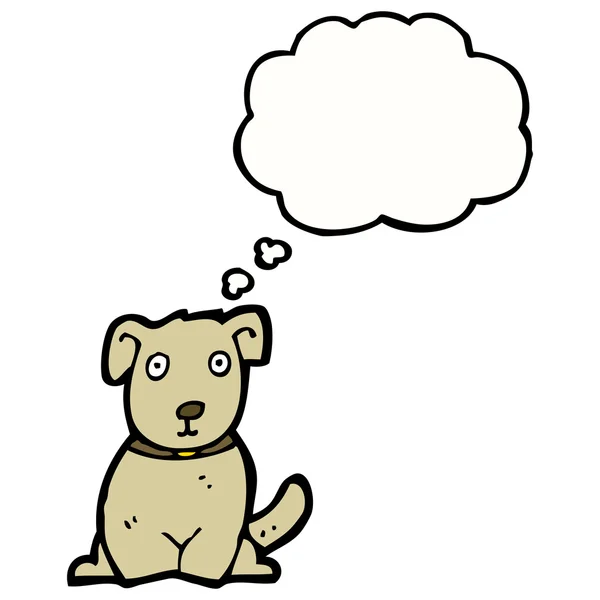 Собака с мыслепузырем — стоковый вектор