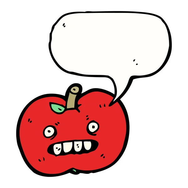 Ošklivé jablko — Stockový vektor