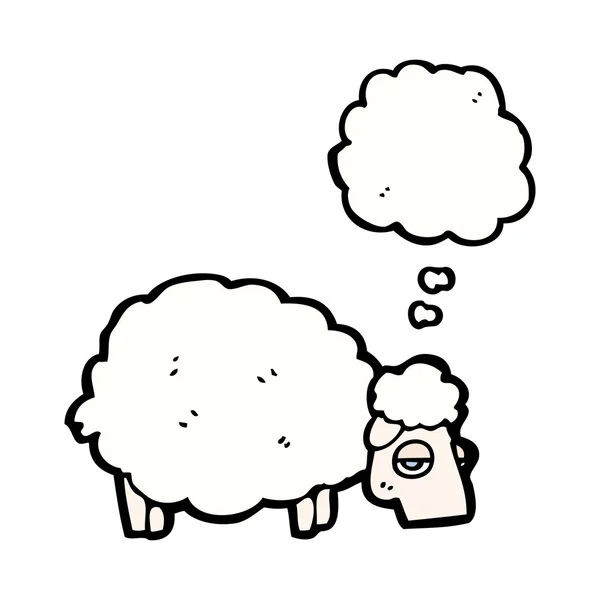 Pecore che mangiano erba — Vettoriale Stock
