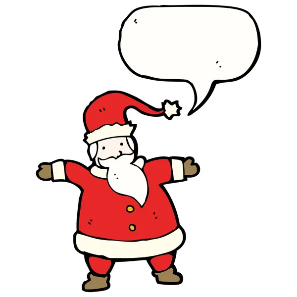 Санта-Клаус с пузырьком речи — стоковый вектор