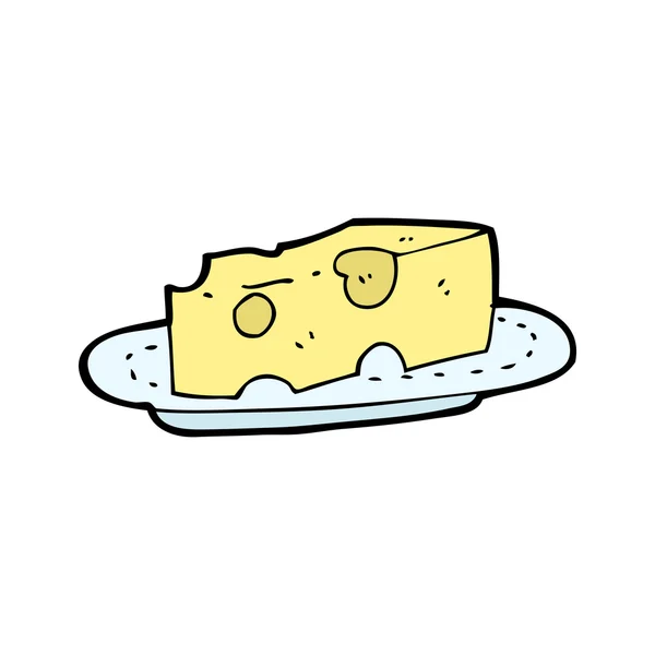 チーズ プレート — ストックベクタ