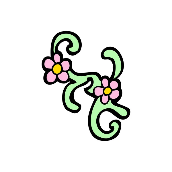 Bloemenontwerp Element — Stockvector