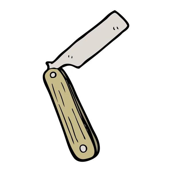 Afeitadora tradicional garganta cortada — Vector de stock