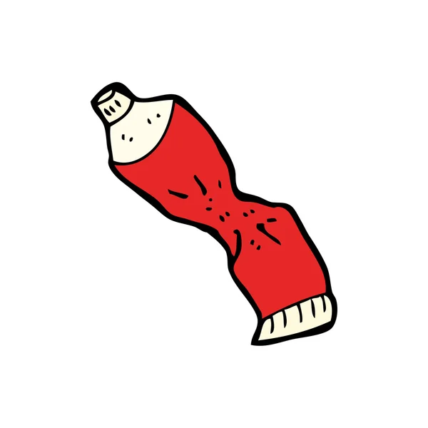 Tube pressé de dentifrice — Image vectorielle