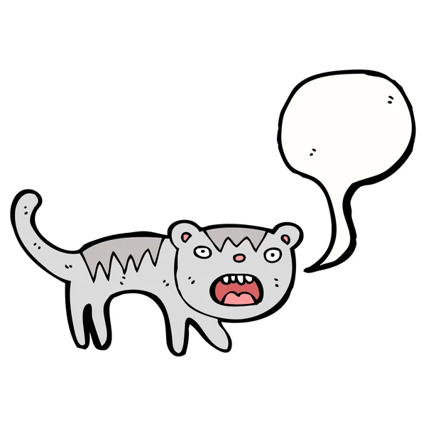 무서 워 고양이 — 스톡 벡터
