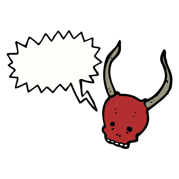 Devil skull — Stock Vector