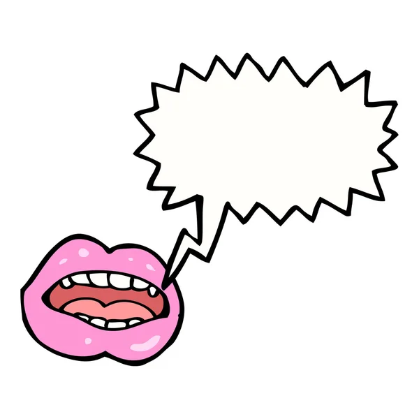 Sexy pink lips — Stock Vector