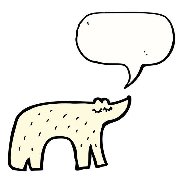 Lindo oso polar — Vector de stock
