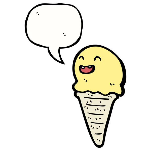 Cono de helado — Vector de stock