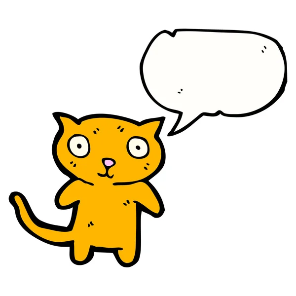 Komik küçük kedi — Stok Vektör