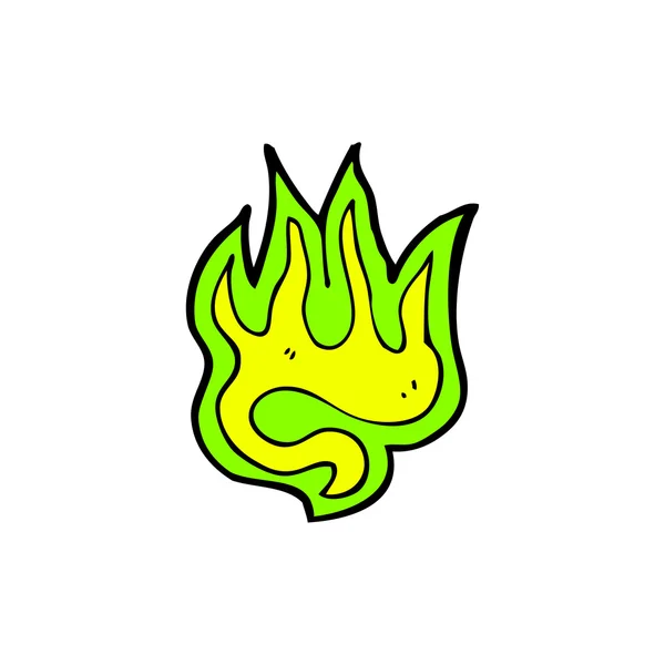 Zielony ogień — Wektor stockowy