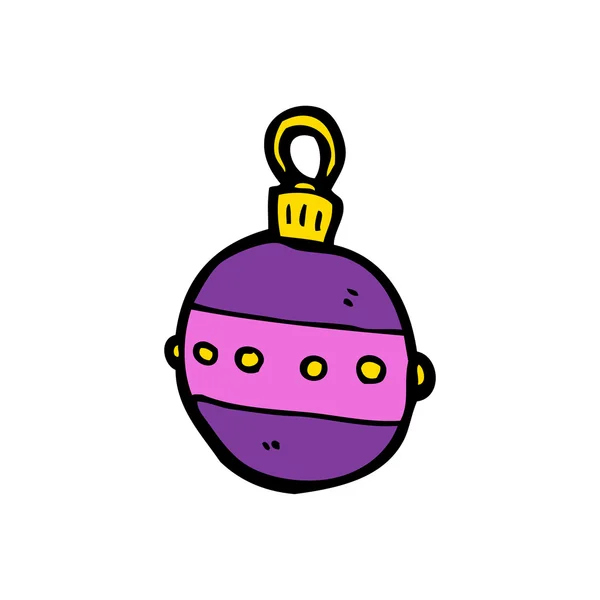 Bola de Navidad púrpura — Vector de stock