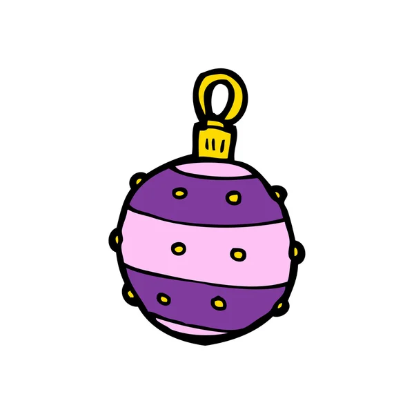 Boule de Noël violette — Image vectorielle