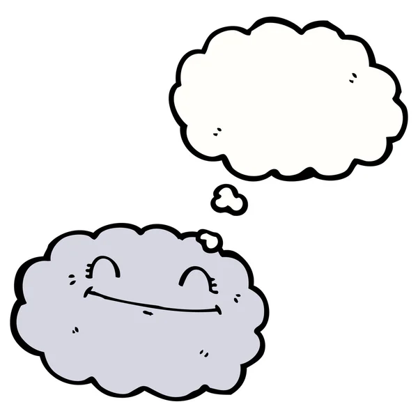 幸せなレトロな雲 — ストックベクタ