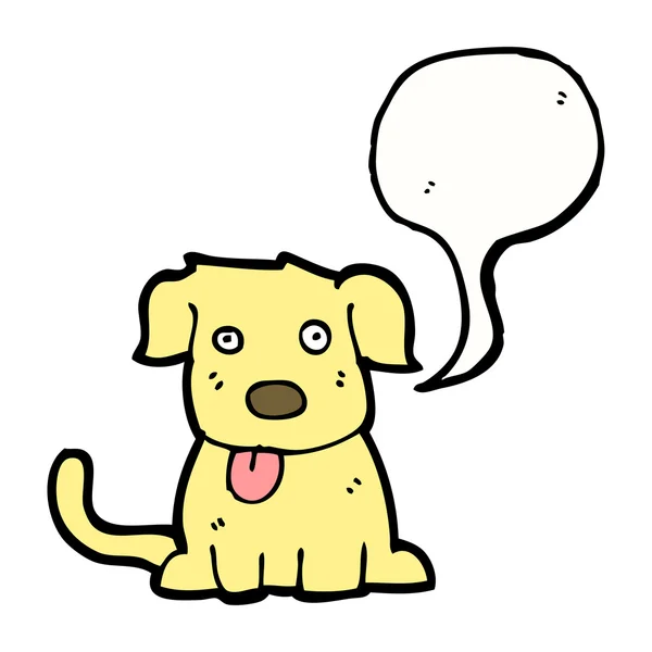 Жовтий собака — стоковий вектор