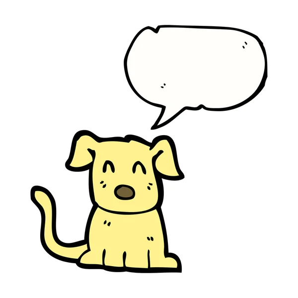 Perro amarillo — Vector de stock