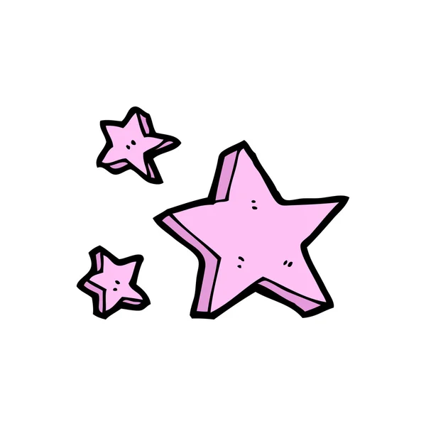 Pink stars — Stock Vector