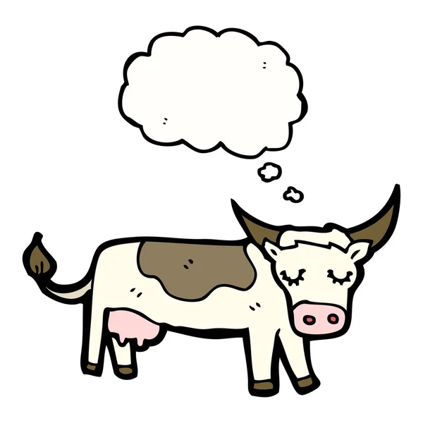 Vaca sobre fondo blanco — Archivo Imágenes Vectoriales