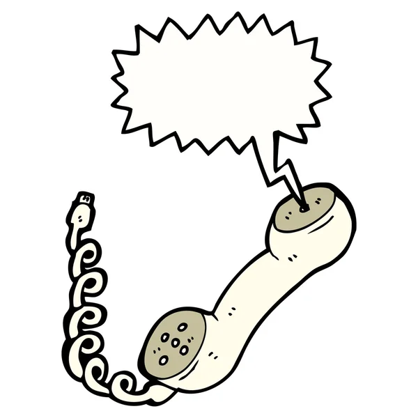 Retro falando telefone — Vetor de Stock