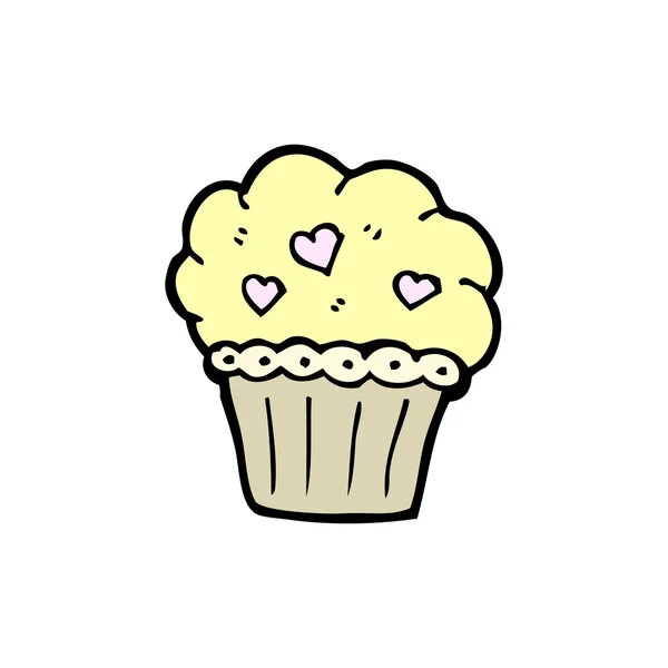 Muffin coeurs — Image vectorielle