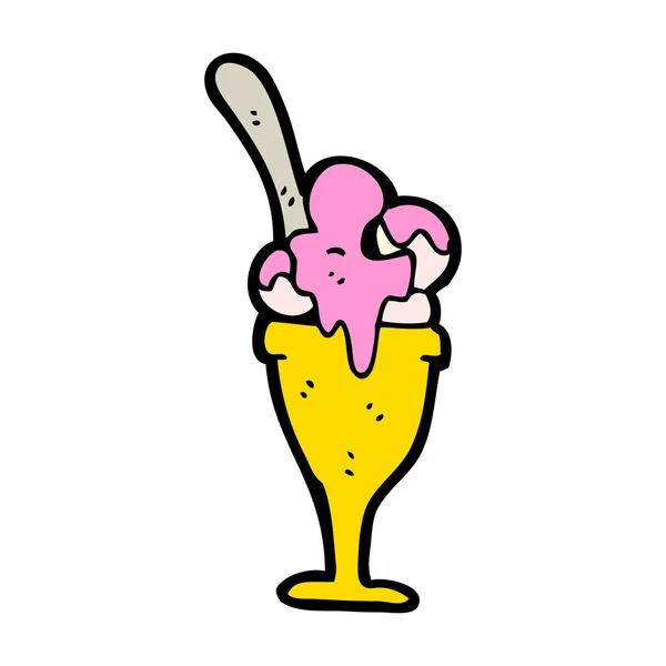 Zmrzlinový pohár — Stockový vektor
