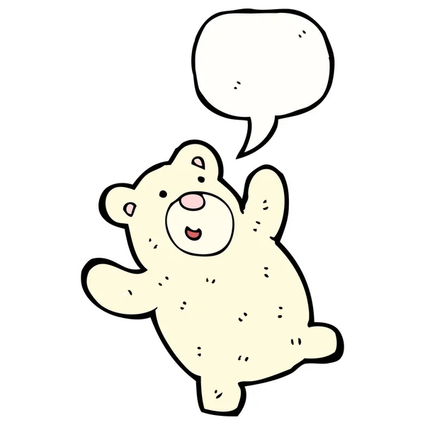 Urso polar engraçado — Vetor de Stock