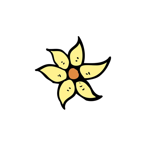 Fleur jaune — Image vectorielle