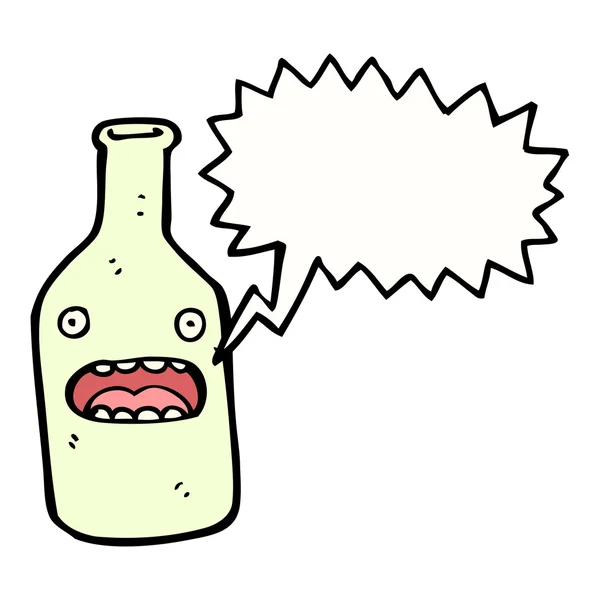 Mutsuz şişe — Stok Vektör