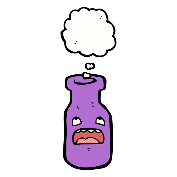 Фіолетовий пляшка — стоковий вектор