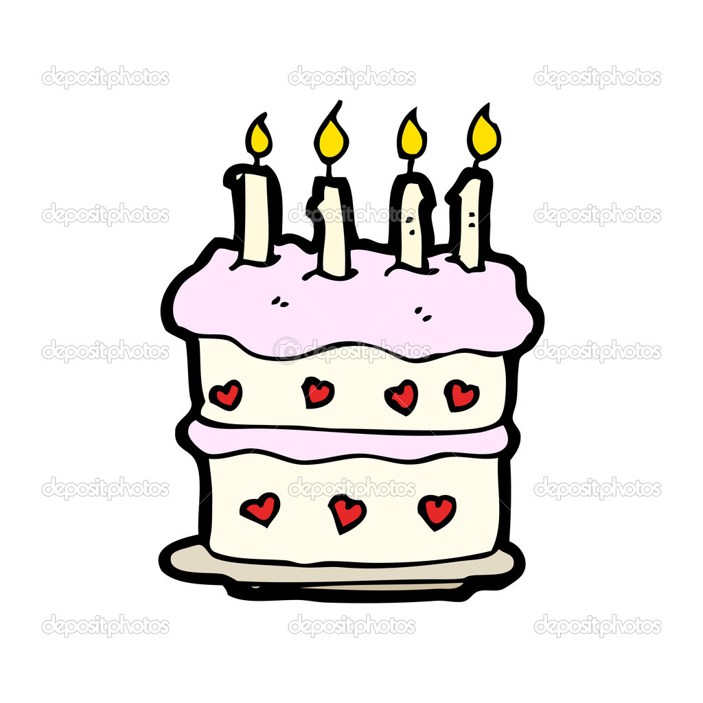 Birthday cake — Stock Vector © lineartestpilot #20945757