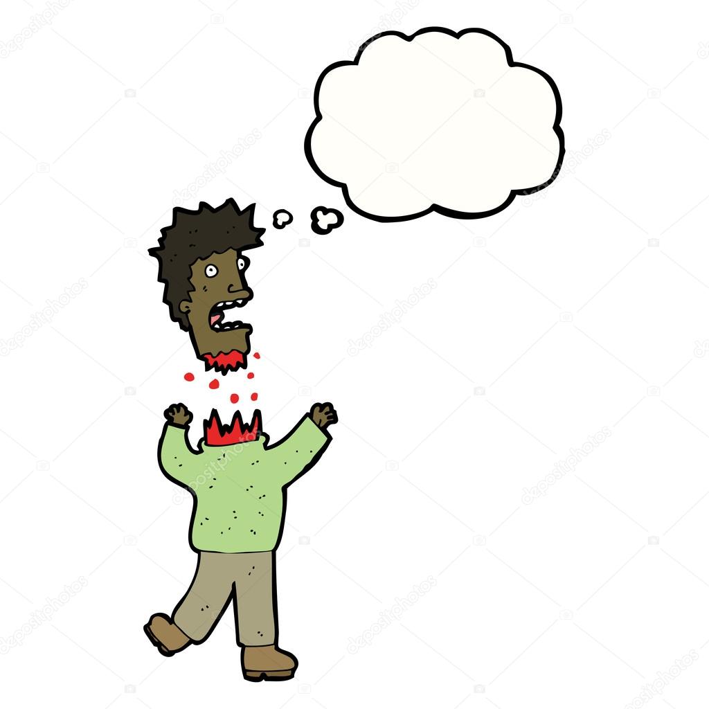 Man with head torn off Stock Vector by ©lineartestpilot 20949431
