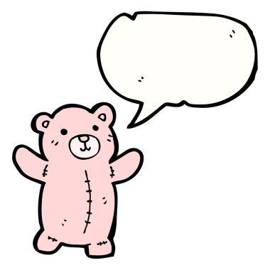 pembe bir oyuncak ayı