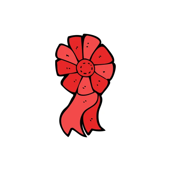 Rode rozet — Stockvector