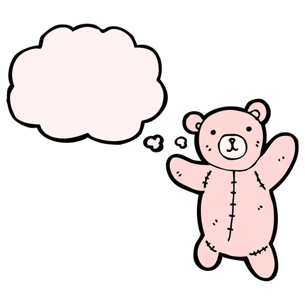 Roze teddybeer — Stockvector